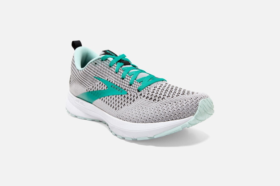 Brooks Israel Revel 4 Road Running Shoes Womens - White/Turquoise - VZA-837904